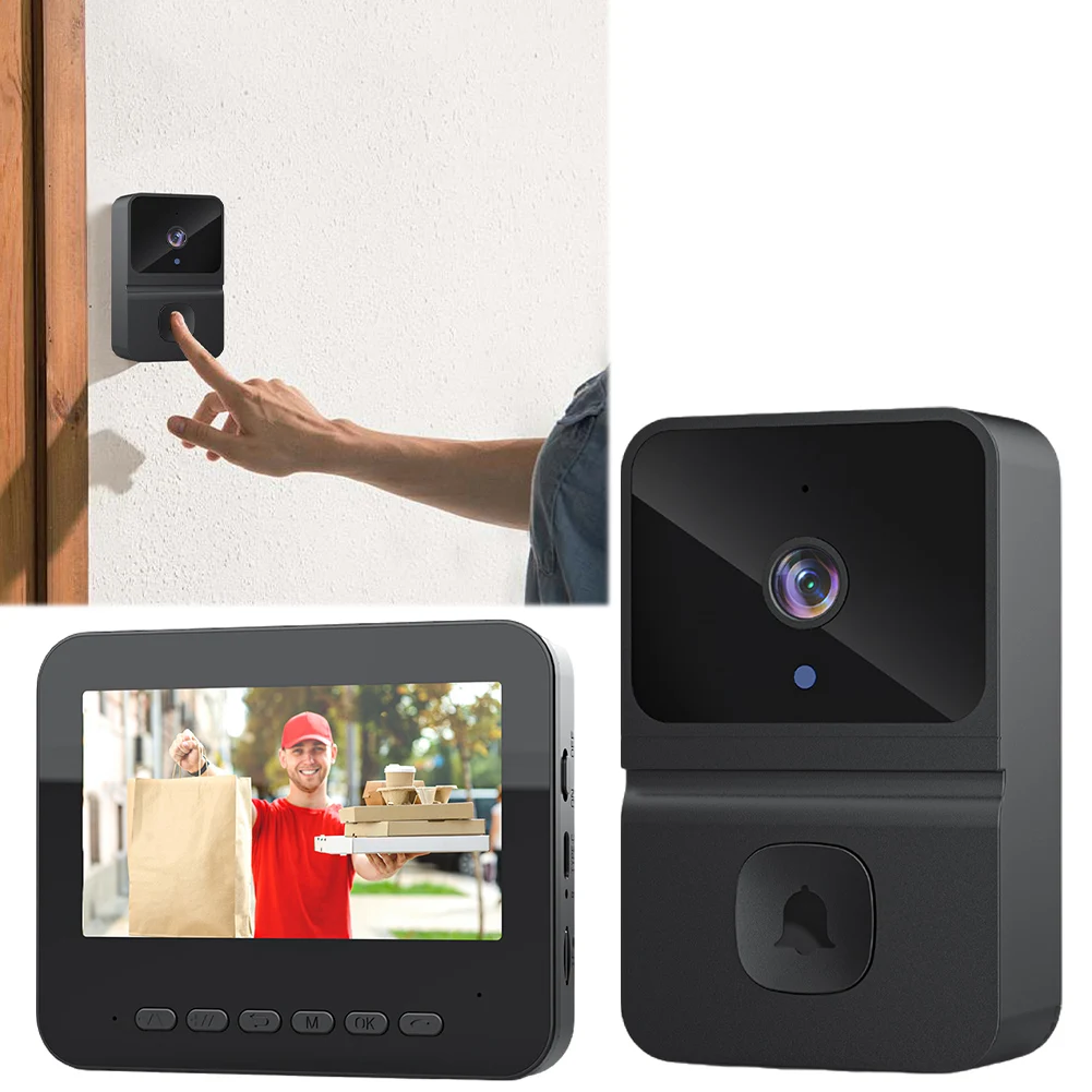 Дверной звонок с двойной связью 2,4G Wi-Fi и 4,3-дюймовым IPS-дисплеем HD-видео дверной звонок Инфракрасное ночное видение для семейной квартиры
Дверной звонок с двойной связью 2,4G Wi-Fi и 4,3-дюймовым IPS-дисплеем HD-видео дверной звонок Инфракрасное ночное видение для семейной квартиры