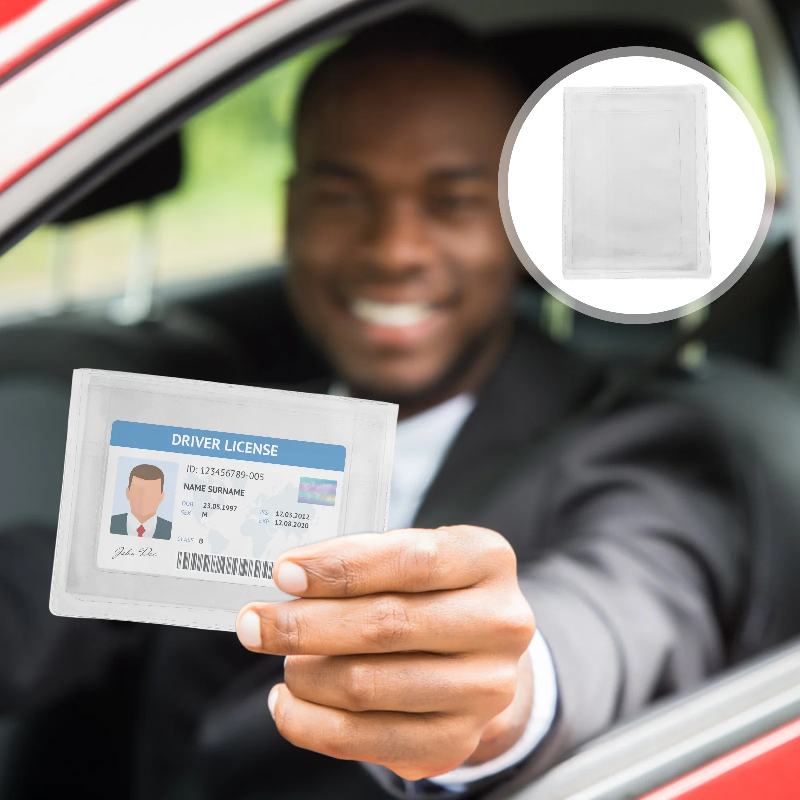 2 Pcs Clear Card Sleeves Driver's License Cover Transparent Organizer Driving Licence Holder
2 Pcs Clear Card Sleeves Driver's License Cover Transparent Organizer Driving Licence Holder