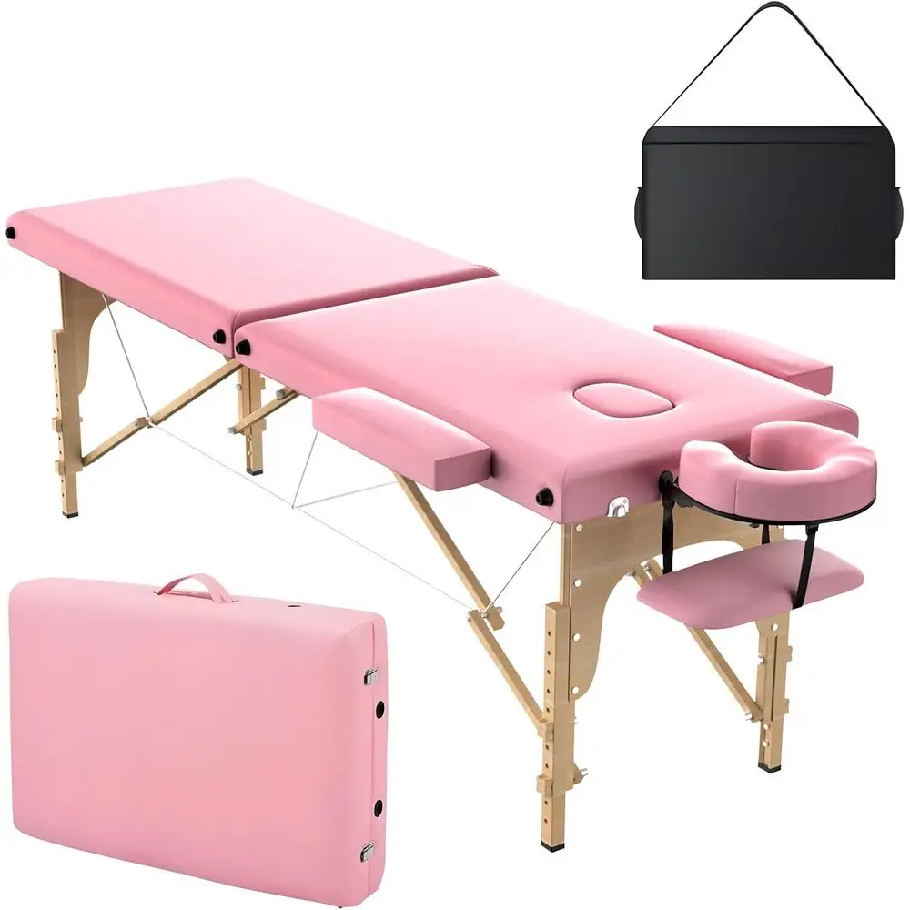 Portable Massage Table with Adjustable Height, 84 x 24, Pink, for Spa, Tattoo, and Lash Services
Portable Massage Table with Adjustable Height, 84 x 24, Pink, for Spa, Tattoo, and Lash Services