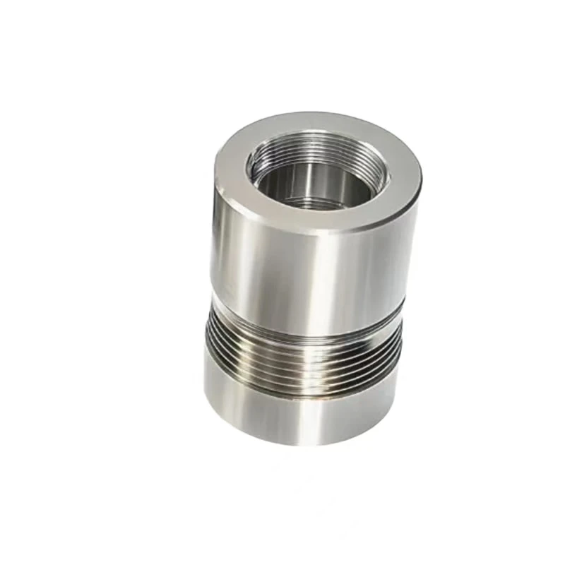 Stainless steel precision CNC machining internal and external threaded stepped shaft sleeve threaded connecting cylinder
Stainless steel precision CNC machining internal and external threaded stepped shaft sleeve threaded connecting cylinder