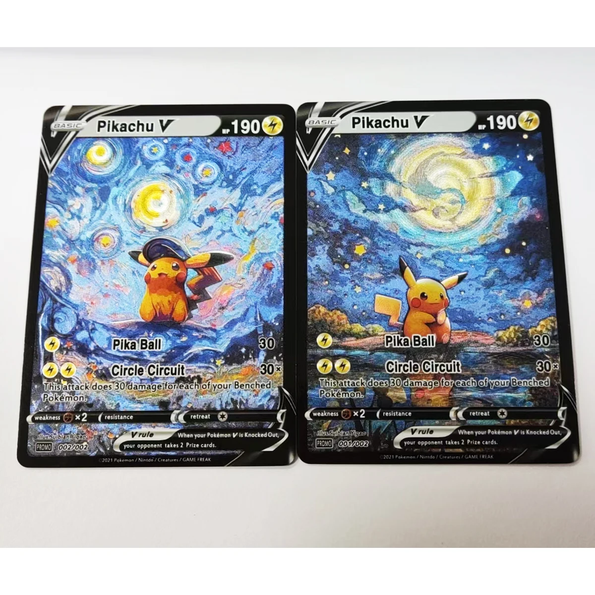2Pcs/set Ptcg Pika V English Version Texture Flash Card Diy Self Made Classic Game Anime Collection Cards Gift Toy
2Pcs/set Ptcg Pika V English Version Texture Flash Card Diy Self Made Classic Game Anime Collection Cards Gift Toy