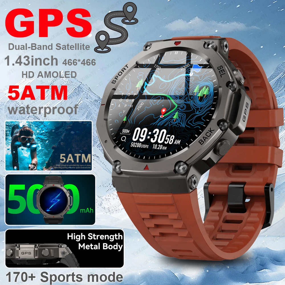 2025 Новые Смарт-часы T-Rex 3 с GPS, 5 АТМ, водонепроницаемые, встроенные двухдиапазонные GNSS-компас, военные спортивные умные часы для мужчин для Xiaomi
2025 Новые Смарт-часы T-Rex 3 с GPS, 5 АТМ, водонепроницаемые, встроенные двухдиапазонные GNSS-компас, военные спортивные умные часы для мужчин для Xiaomi