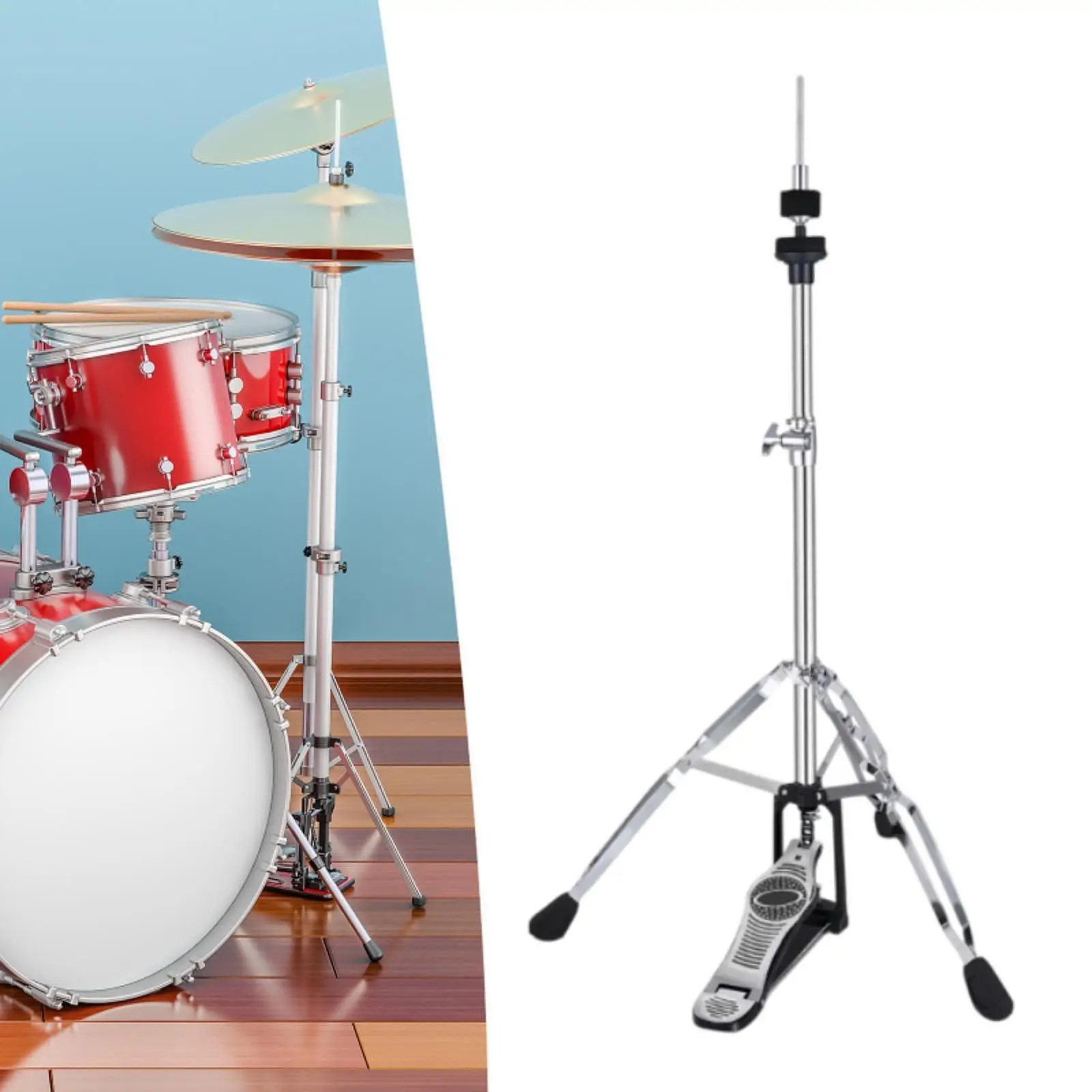 High Hat Stand, Cymbal Stand, Double Braced 3 Leg Cymbal Arm, Long Footboard Drum Percussion Parts
High Hat Stand, Cymbal Stand, Double Braced 3 Leg Cymbal Arm, Long Footboard Drum Percussion Parts