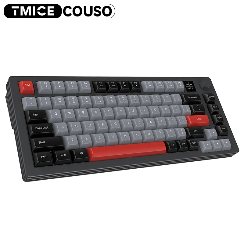 Bluetooth Tri-Mode F75 Gasket Mechanical Keyboard 75% Wireless Hot Swappable Gaming Keyboard with Five-Layer Padding&Knob
Bluetooth Tri-Mode F75 Gasket Mechanical Keyboard 75% Wireless Hot Swappable Gaming Keyboard with Five-Layer Padding&Knob