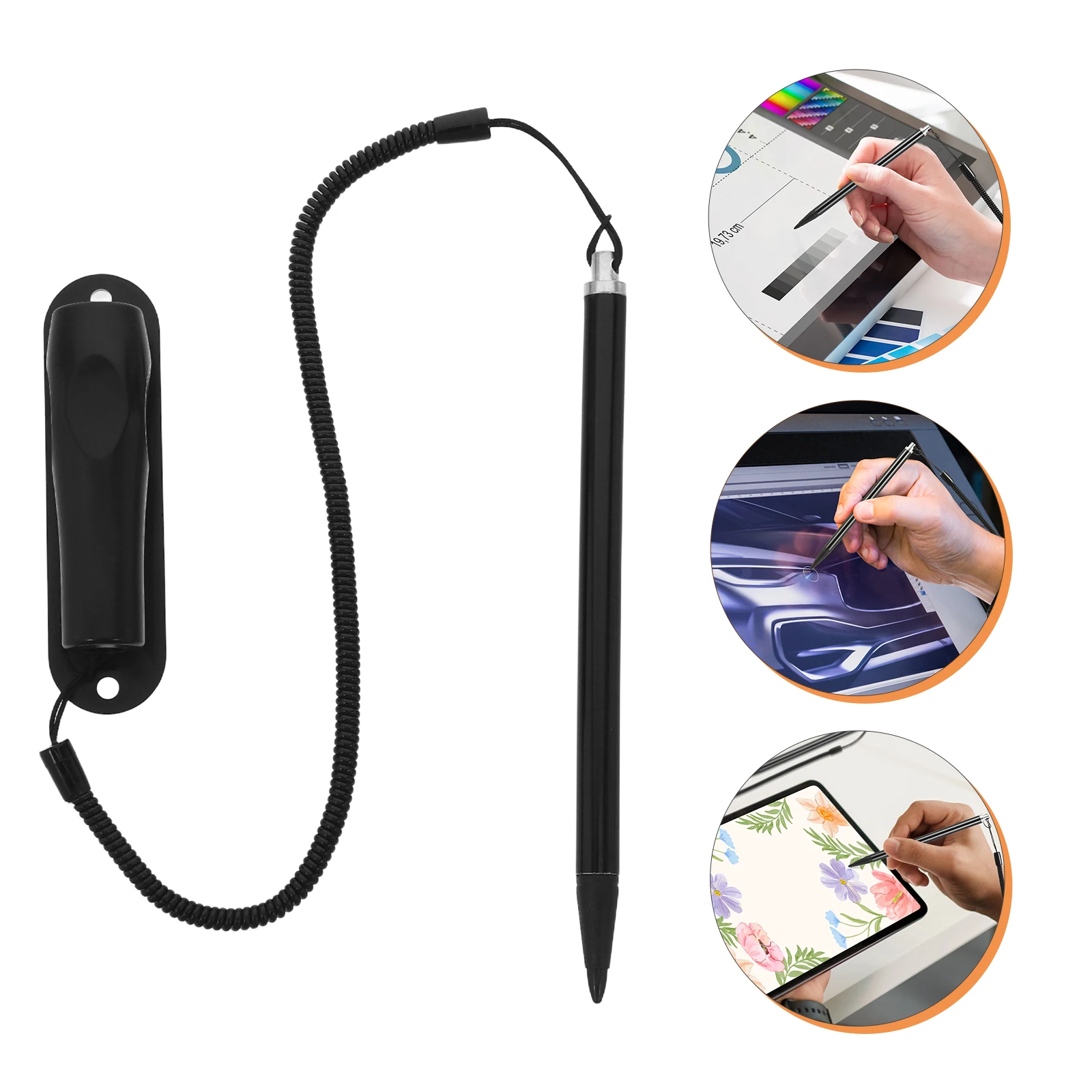 Stylus Pen Resistive Touch Screen Anti Loss Design Spring Tether Fixed Base Scratch Proof Smooth Abs Tip For Tablet Touch Screen
Stylus Pen Resistive Touch Screen Anti Loss Design Spring Tether Fixed Base Scratch Proof Smooth Abs Tip For Tablet Touch Screen