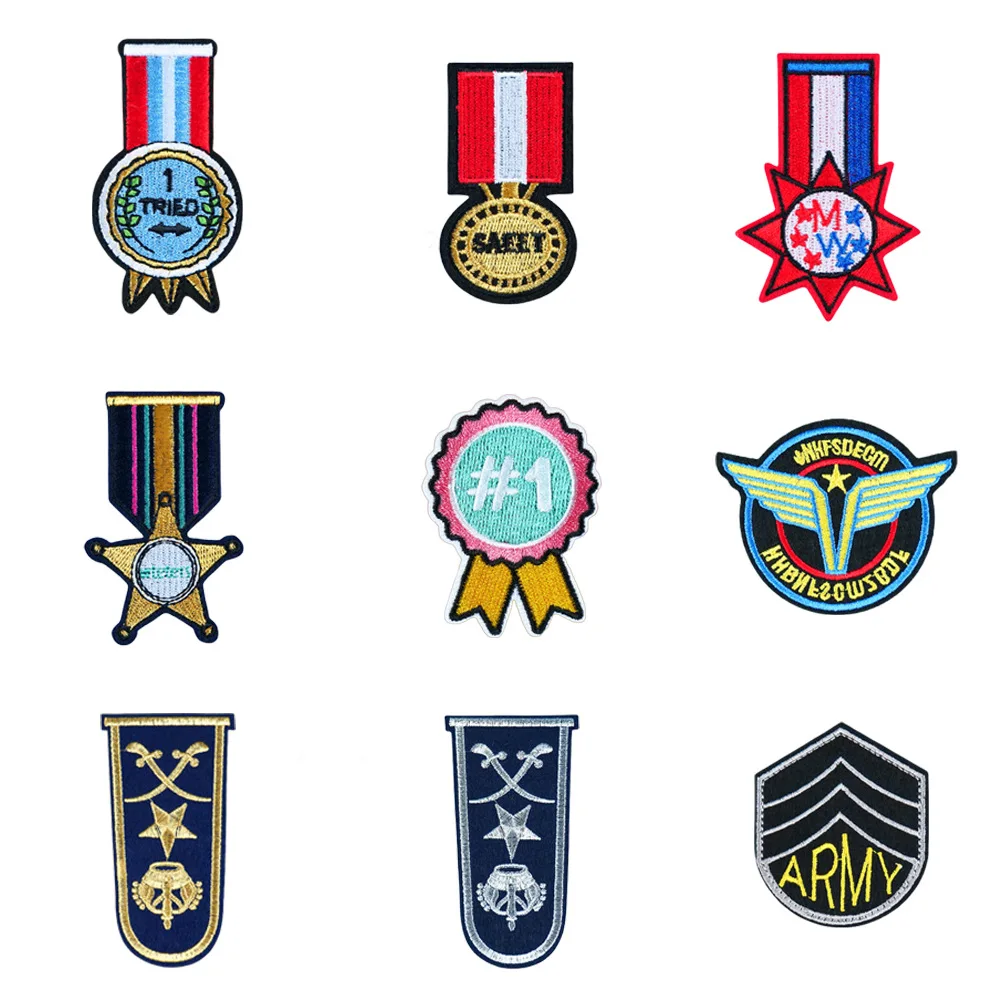 Medal Shoulder Embroidery Patch DIY T-shirt Bag Hat Jeans Backpack Iron on Patches Craft Decor Repair Sticker Sewing Accessories
Medal Shoulder Embroidery Patch DIY T-shirt Bag Hat Jeans Backpack Iron on Patches Craft Decor Repair Sticker Sewing Accessories