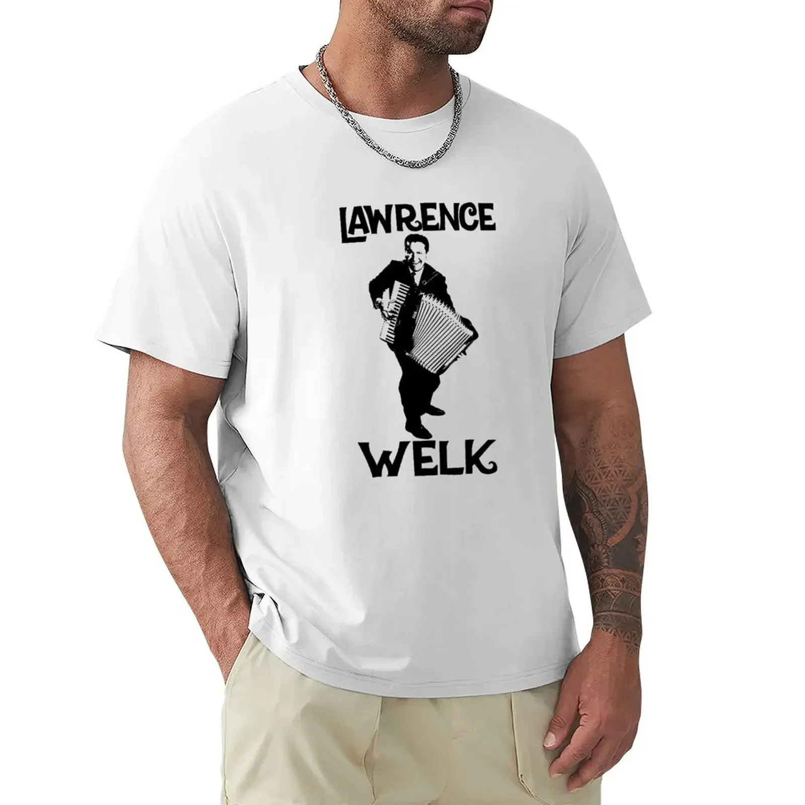 Lawrence Welk - Name - The Black Stencil T-Shirt Short sleeve tee customizeds mens designer clothes
Lawrence Welk - Name - The Black Stencil T-Shirt Short sleeve tee customizeds mens designer clothes