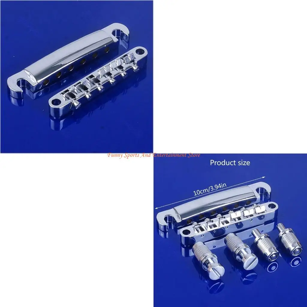 C4DE Chrome Guitar Bridge Tune-O-matic Tailpiece Tail For Les for LP Set N
C4DE Chrome Guitar Bridge Tune-O-matic Tailpiece Tail For Les for LP Set N