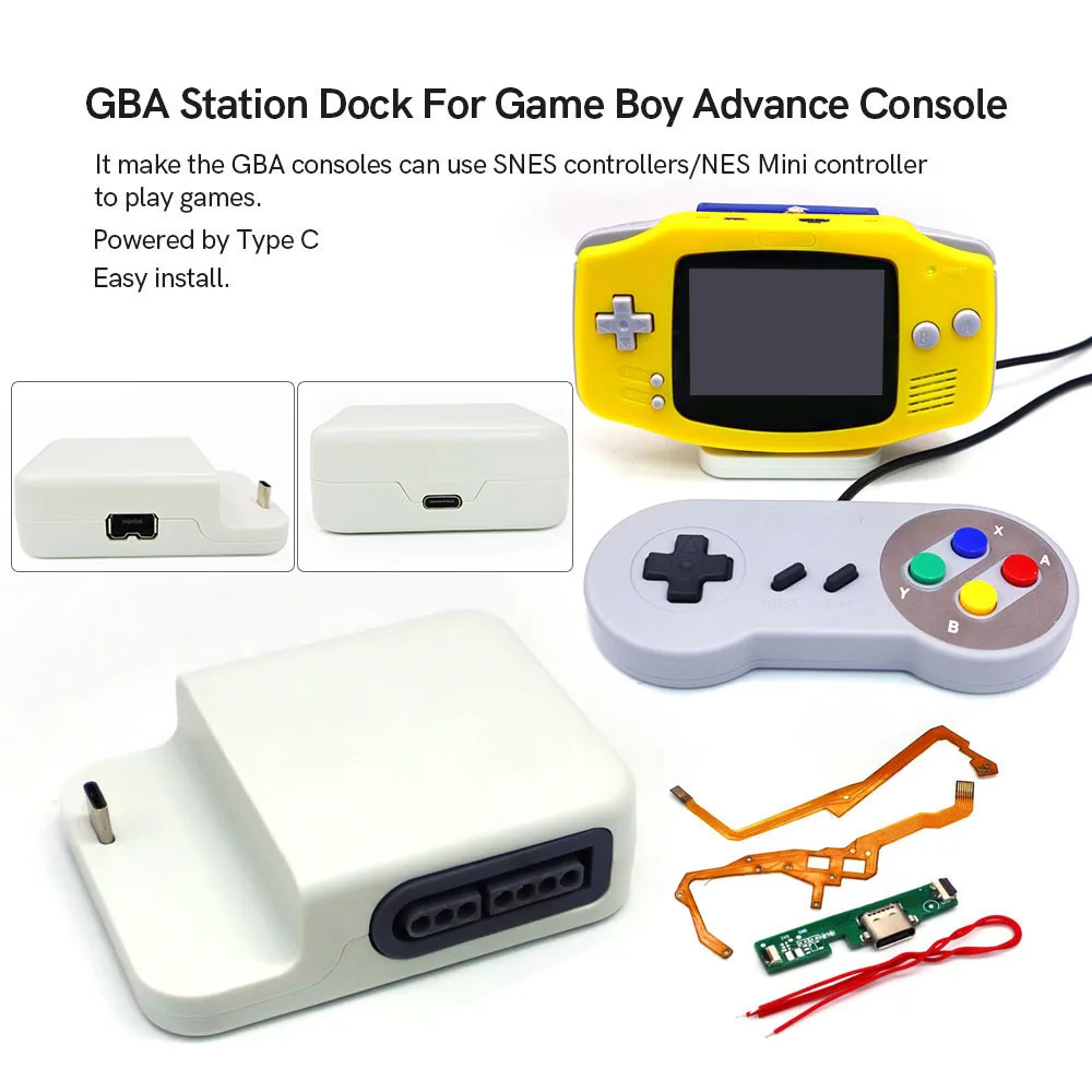Док-станция HISPEEDIDO Type-C для GBA, совместимая с IPS V2 V3 V4, оригинальный мод для модификации LCD-экрана для консоли Game Boy Advance.
Док-станция HISPEEDIDO Type-C для GBA, совместимая с IPS V2 V3 V4, оригинальный мод для модификации LCD-экрана для консоли Game Boy Advance.