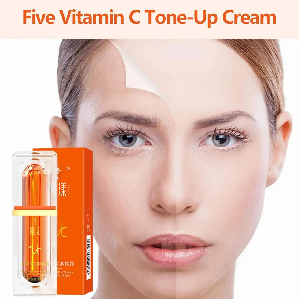 Five Vitamin C Tone-up кремовое увлажняющее отбеливание от морщин в воде светильник эссенция для кожи тон-ап натуральный молодой уход за кожей S6J3
Five Vitamin C Tone-up кремовое увлажняющее отбеливание от морщин в воде светильник эссенция для кожи тон-ап натуральный молодой уход за кожей S6J3