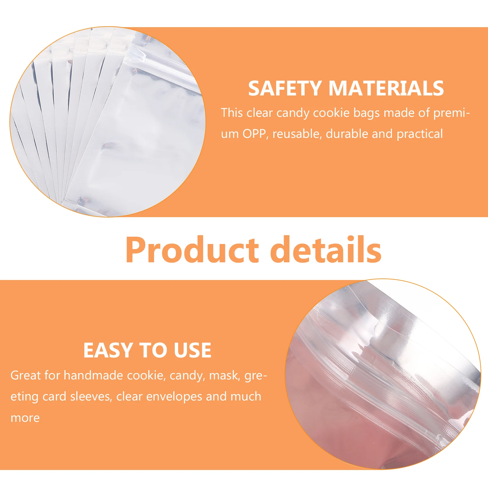 100pcs Self-Sealing Pet Resealable Pouch Transparent Foil Airtight Food Medicine Packaging Candy Pills Organizer Front Clear
100pcs Self-Sealing Pet Resealable Pouch Transparent Foil Airtight Food Medicine Packaging Candy Pills Organizer Front Clear