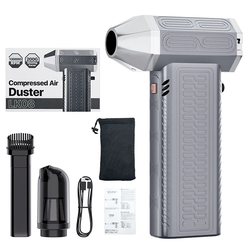 3 in 1 Air Duster 130000RPM Turbo Jet Fan With Vaccum Cleaner Air Blower Rechargeable Violent Fan for Car Outdoor and Indoor Use
3 in 1 Air Duster 130000RPM Turbo Jet Fan With Vaccum Cleaner Air Blower Rechargeable Violent Fan for Car Outdoor and Indoor Use