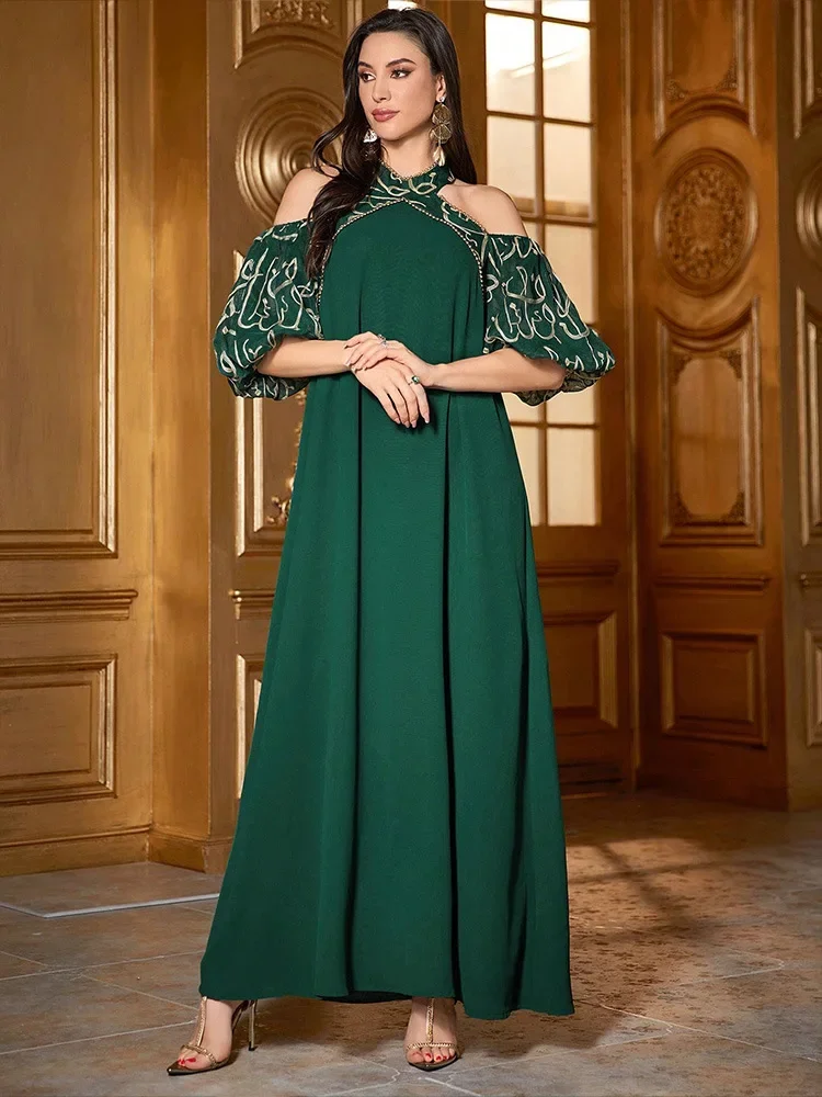 Elegant Embroidery Abayas for Women Eid Djellaba Muslim Dress Dubai Turkey Kaftan Femme Musulmane Marocain Caftan Islam Evening
Elegant Embroidery Abayas for Women Eid Djellaba Muslim Dress Dubai Turkey Kaftan Femme Musulmane Marocain Caftan Islam Evening