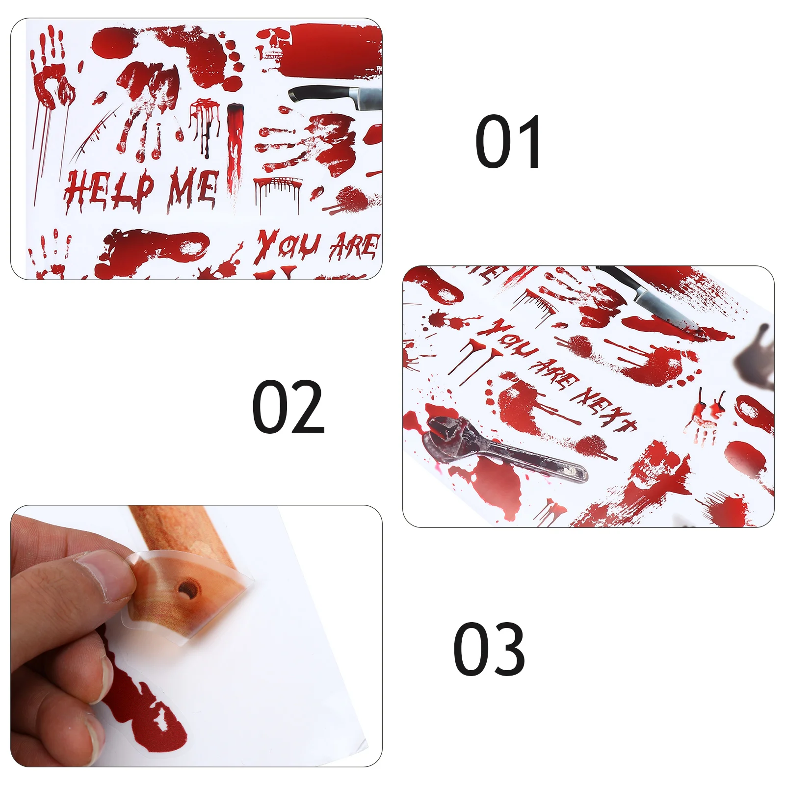 2 Pcs Bloody H print Footprint PVC Wall Stickers Removable Realistic Red Scary Patterns Splatter Effects Halloween Decor
2 Pcs Bloody H print Footprint PVC Wall Stickers Removable Realistic Red Scary Patterns Splatter Effects Halloween Decor