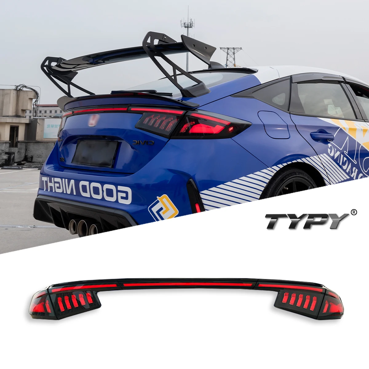 Автомобиль TYPY для Honda Civic 11th задний фонарь 2022-2025, обновление, модифицированный для нового DRL, динамический указатель поворота, светодиодный задний фонарь, автоаксессуары
Автомобиль TYPY для Honda Civic 11th задний фонарь 2022-2025, обновление, модифицированный для нового DRL, динамический указатель поворота, светодиодный задний фонарь, автоаксессуары