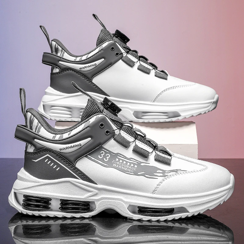 Rotating Button Men's Shoes Casual Running Sneakers Youthful Leisure Dad Shoes Spring Season Sporty Cushioned Shock Absorption
Rotating Button Men's Shoes Casual Running Sneakers Youthful Leisure Dad Shoes Spring Season Sporty Cushioned Shock Absorption