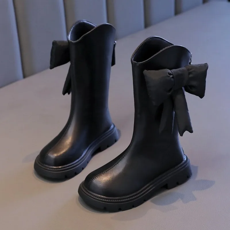 New Winter Girls Princess Cotton Boots Elegant Bowknot Children Causal Boots Fashion Black Versatile Kids Simple Mid-calf Boots
New Winter Girls Princess Cotton Boots Elegant Bowknot Children Causal Boots Fashion Black Versatile Kids Simple Mid-calf Boots