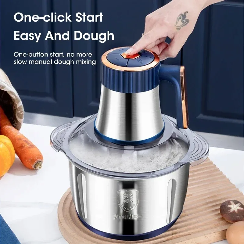 Multifunctional 5L Large Capacity Electric Meat Grinder Food Processor Vegetable Slicer for Home Kitchen and Baby Food
Multifunctional 5L Large Capacity Electric Meat Grinder Food Processor Vegetable Slicer for Home Kitchen and Baby Food