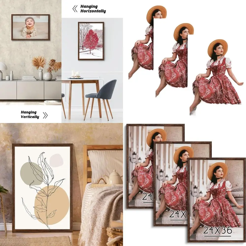 Set of 3 Rustic Woodgrain 24x36 Frames for Wall Art, Puzzles, and Photos - Perfect Christmas Gift
Set of 3 Rustic Woodgrain 24x36 Frames for Wall Art, Puzzles, and Photos - Perfect Christmas Gift