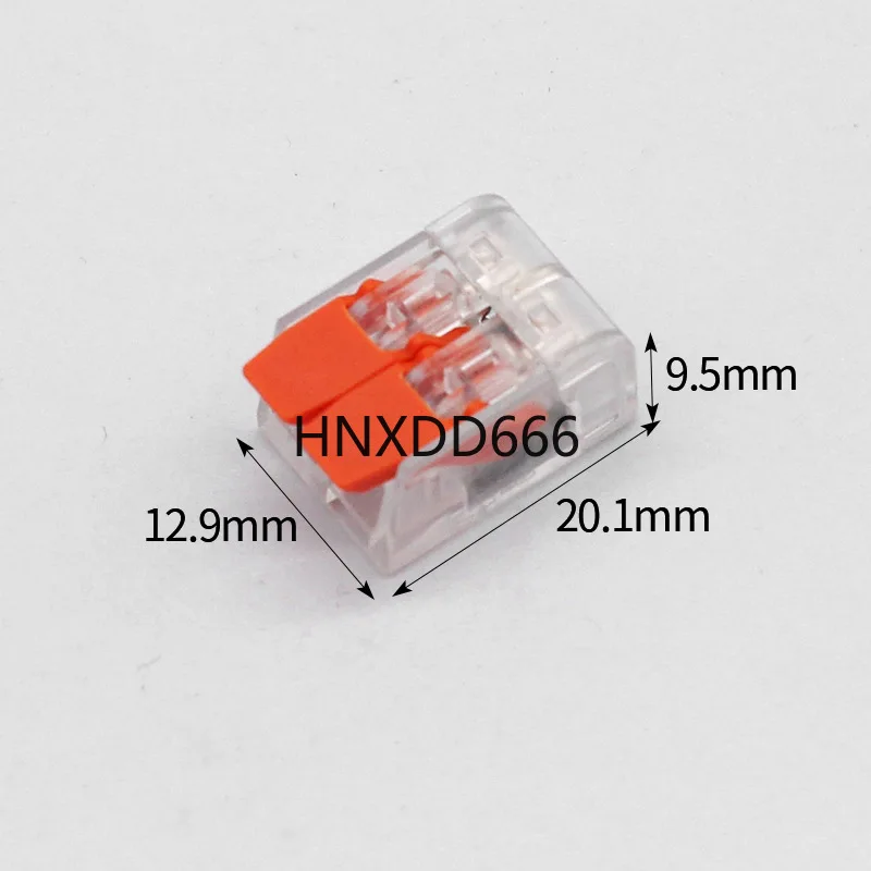 15pcs 0.5-4.0MM2 Orange Quick Terminal, Transparent Press Type, 1 In And 1 Out Transparent Press Type Wire Connector
15pcs 0.5-4.0MM2 Orange Quick Terminal, Transparent Press Type, 1 In And 1 Out Transparent Press Type Wire Connector