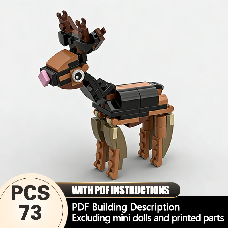 Creators Animal Series Model MOC Building Bricks Pink Nose Deer Modular Technology Gifts Holiday Assemble Children Toys Suit
Creators Animal Series Model MOC Building Bricks Pink Nose Deer Modular Technology Gifts Holiday Assemble Children Toys Suit