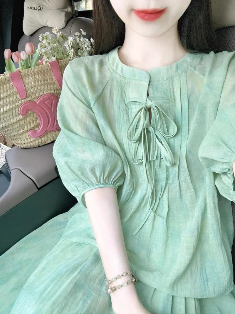 Miiiix New Chinese Fashion Simplicity Solid Color Shirt Top Women's Summer High Waist Slim Skirt Set of Two Female Clothing
Miiiix New Chinese Fashion Simplicity Solid Color Shirt Top Women's Summer High Waist Slim Skirt Set of Two Female Clothing