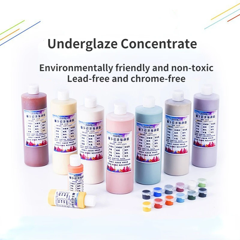 Underglaze Color Pigment Pottery Art Diy Ceramic Glaze Hand-painted Medium Temperature Concentrate Paint Special Glaze
Underglaze Color Pigment Pottery Art Diy Ceramic Glaze Hand-painted Medium Temperature Concentrate Paint Special Glaze