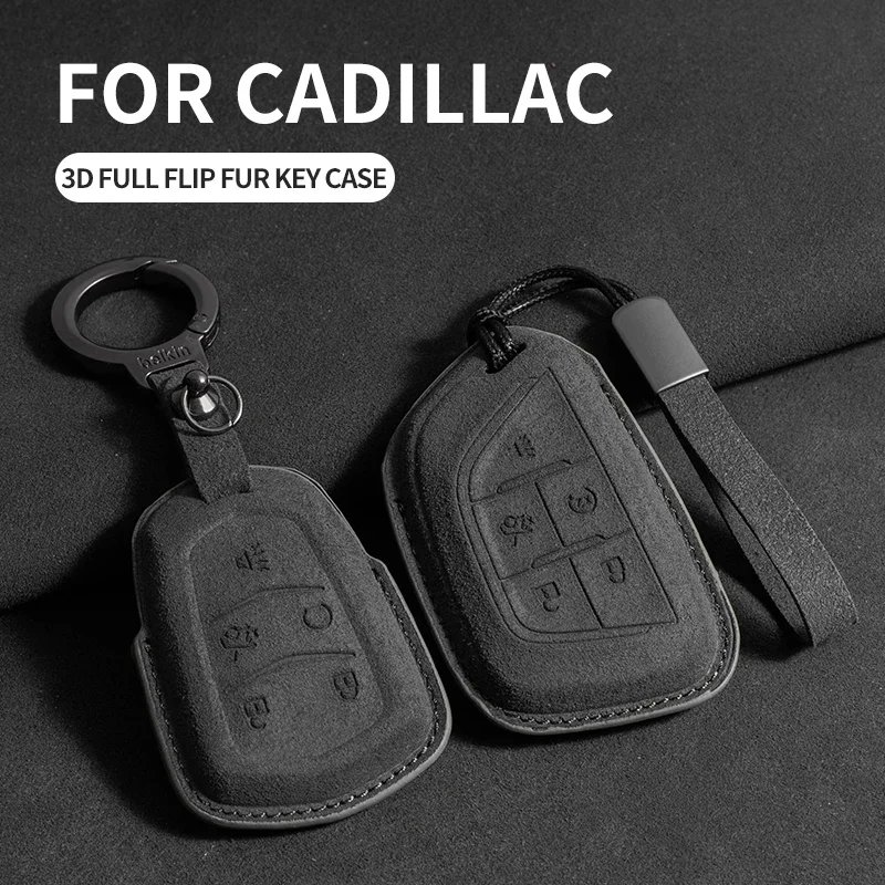 Suede Car Key Case Cover For Cadillac CT4 CT5 ATS CT6 CTS DTS XT5 Escalade ESV SRX STS XT4 Car Key Protective Shell Accessories
Suede Car Key Case Cover For Cadillac CT4 CT5 ATS CT6 CTS DTS XT5 Escalade ESV SRX STS XT4 Car Key Protective Shell Accessories