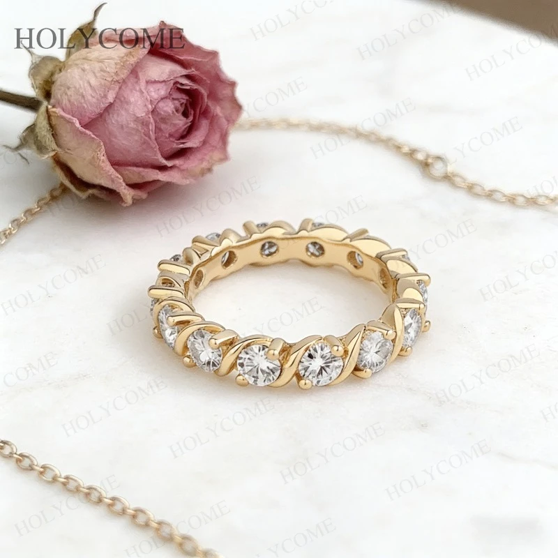 Elegant Round Moissanite Full Ring 3.5mm 0.2CT D Color Level Sparkle for Everyday Luxury Gifting Fine Quality Jewelry Wholesale
Elegant Round Moissanite Full Ring 3.5mm 0.2CT D Color Level Sparkle for Everyday Luxury Gifting Fine Quality Jewelry Wholesale