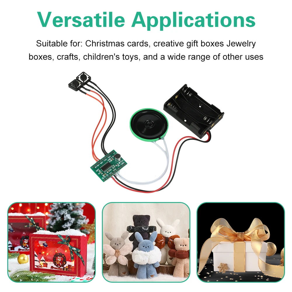 60 Second Recording Module 60S Dual Button Recorder DIY Electronic Greeting Card Birthday Cards Holiday Gifts
60 Second Recording Module 60S Dual Button Recorder DIY Electronic Greeting Card Birthday Cards Holiday Gifts