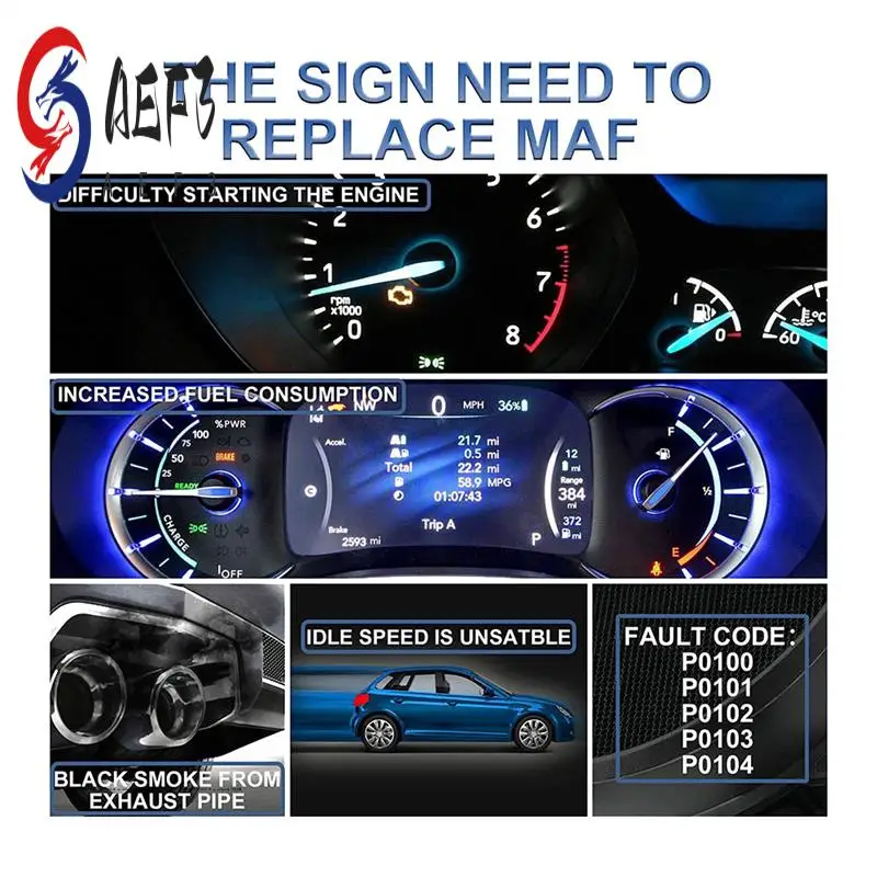 AEF3-0K32A13210 MAF Mass Air Flow Sensor Meter For 2001-2005 Kia Rio 1.5L 1.6L 74-10054 5WK9625
AEF3-0K32A13210 MAF Mass Air Flow Sensor Meter For 2001-2005 Kia Rio 1.5L 1.6L 74-10054 5WK9625