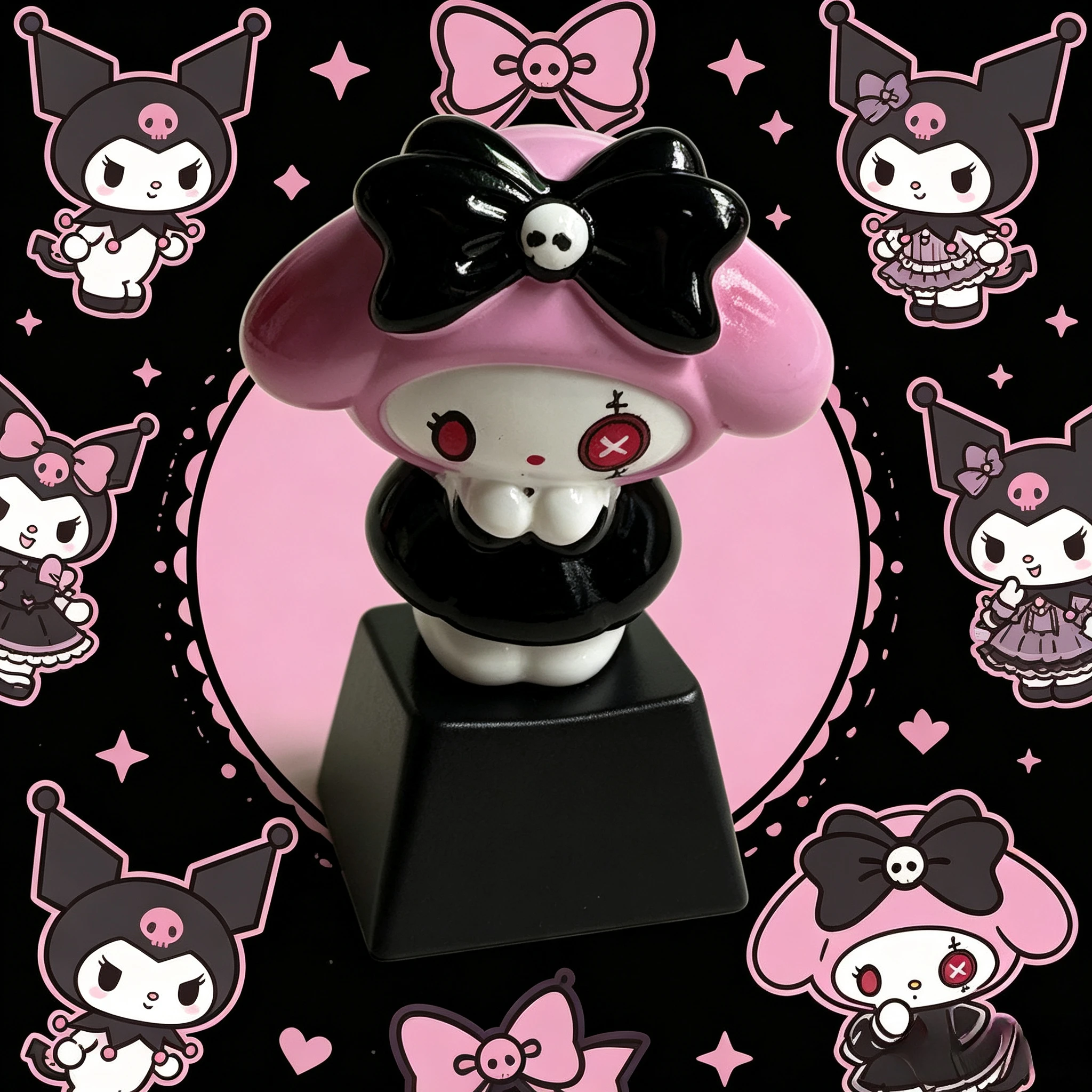 Cute Black and Pink Kurumi Melody Anime Keycaps Mechanical Keyboard Accessory Kawaii ESC Replacement Keycap Customized Gift
Cute Black and Pink Kurumi Melody Anime Keycaps Mechanical Keyboard Accessory Kawaii ESC Replacement Keycap Customized Gift