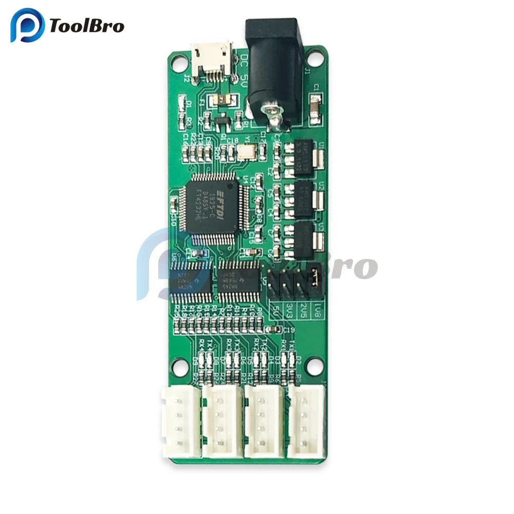 Адаптер USB к 4-полосному TTL-модулю FT4232HL UART, модуль последовательного порта постоянного тока 5 В, 3,3 В, 2,5 в, 1,8 в, 4-канальная плата интерфейса XH2.54
Адаптер USB к 4-полосному TTL-модулю FT4232HL UART, модуль последовательного порта постоянного тока 5 В, 3,3 В, 2,5 в, 1,8 в, 4-канальная плата интерфейса XH2.54