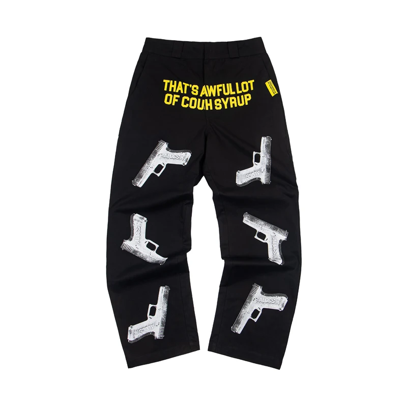 High Street American Style THAT'S A AWFUL LOT OF COUGH SYRUP Pants Letter Print Men's Women's Long Pants
High Street American Style THAT'S A AWFUL LOT OF COUGH SYRUP Pants Letter Print Men's Women's Long Pants