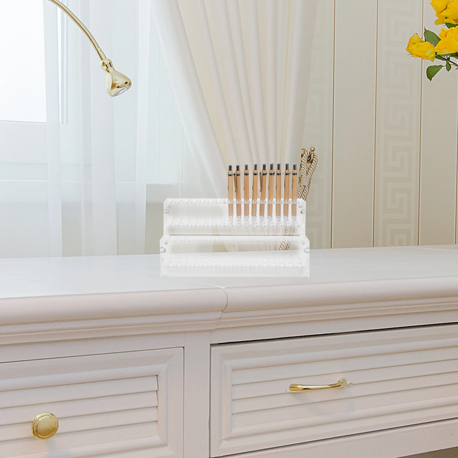 Double Layer Stationery Pen Holder Clear Stand Brush Colored Pencil Acrylic Desk Organizer Rack
Double Layer Stationery Pen Holder Clear Stand Brush Colored Pencil Acrylic Desk Organizer Rack