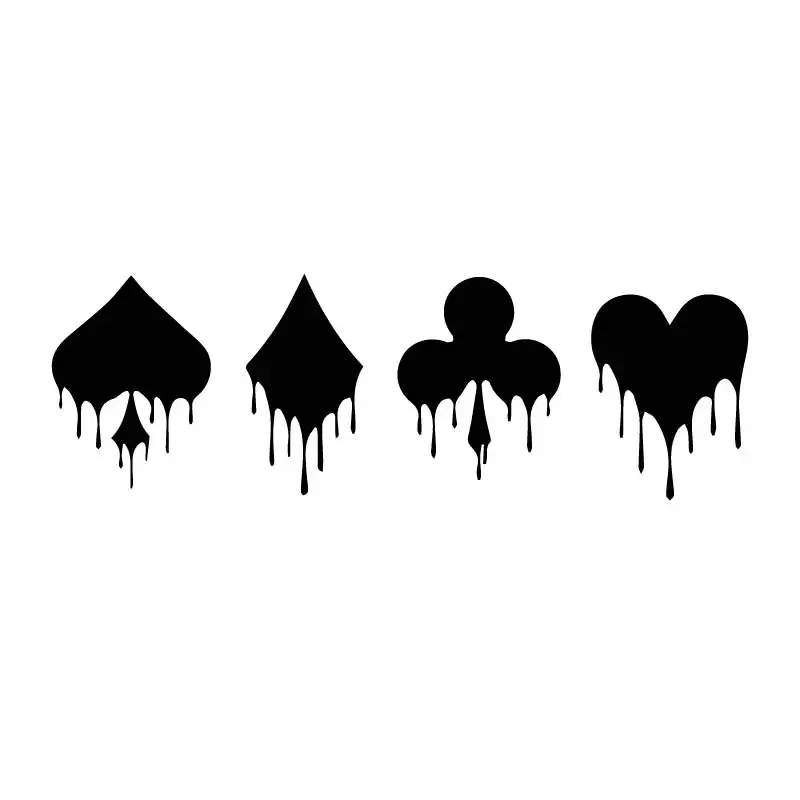 Car Sticker Personalized Classic Playing Cards Car Decoration Waterproof and Sunscreen PVC Decal Car Accessories
Car Sticker Personalized Classic Playing Cards Car Decoration Waterproof and Sunscreen PVC Decal Car Accessories