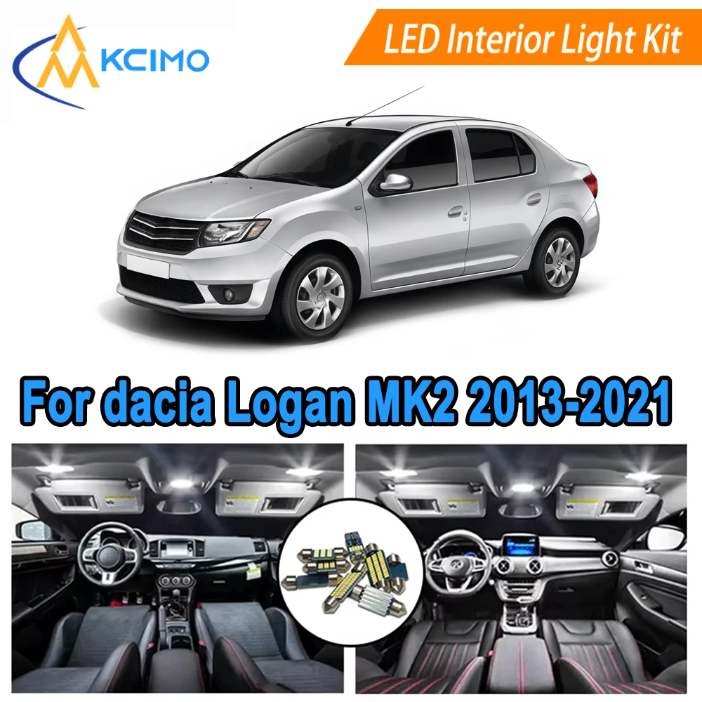 LED Kit Interior Lights For dacia Logan MK2 (2013-2021) Dome Map Lights Bright White/ Blue Easy Fit Interior Bulb Set
LED Kit Interior Lights For dacia Logan MK2 (2013-2021) Dome Map Lights Bright White/ Blue Easy Fit Interior Bulb Set