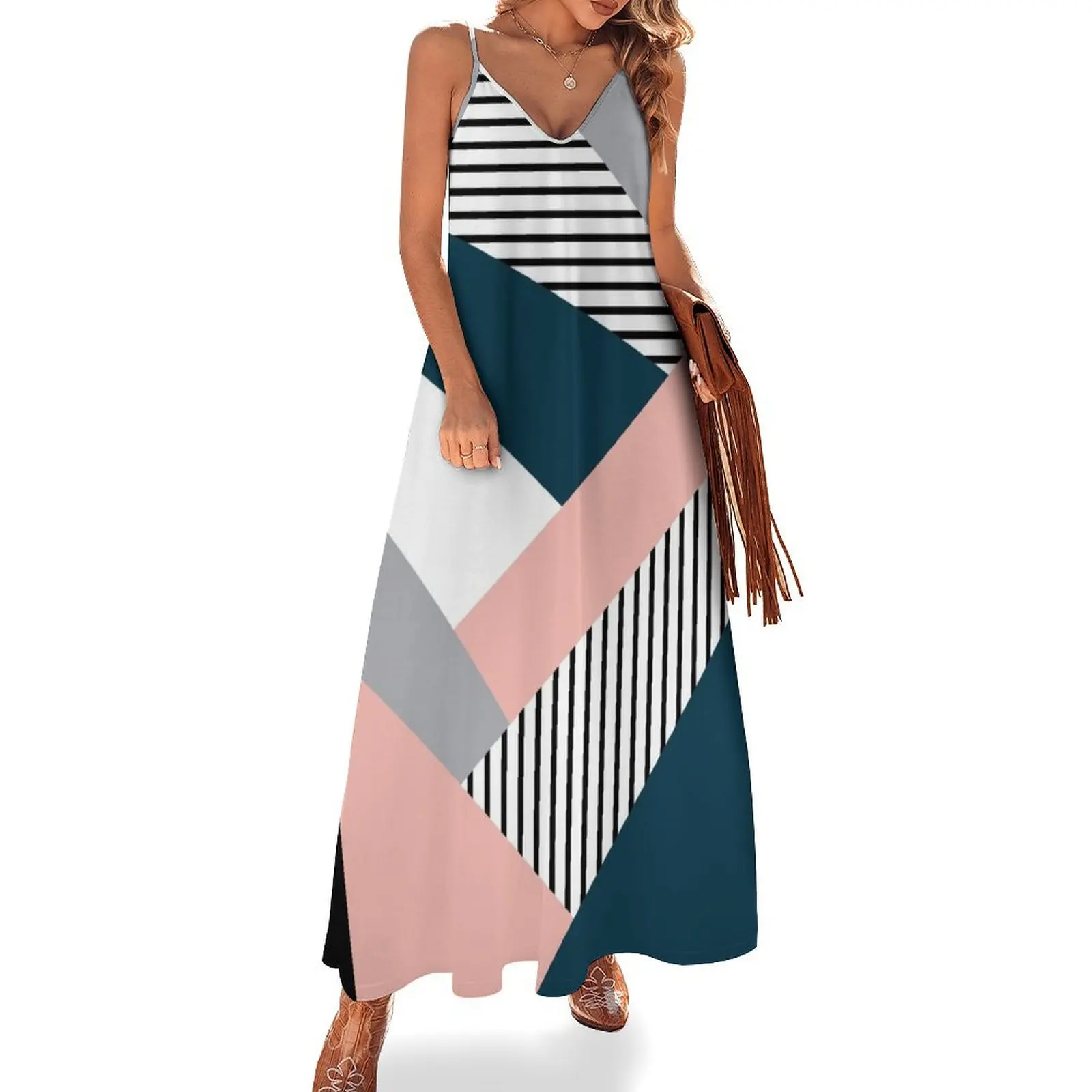 Colorful geometry Sleeveless Dress dress women summer 2025 women clothes Dress
Colorful geometry Sleeveless Dress dress women summer 2025 women clothes Dress