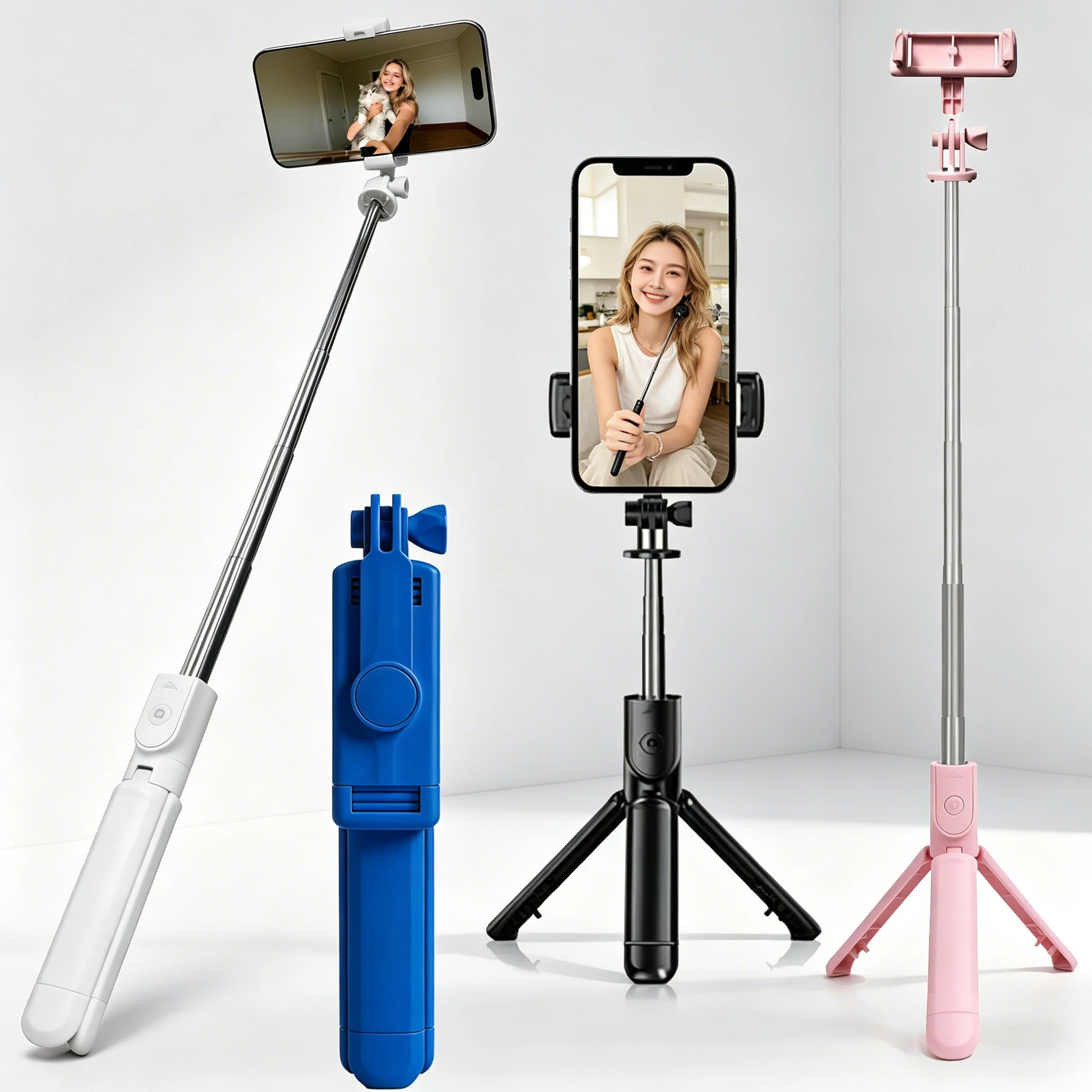 Universal Selfie Stick Tripod Stand, Wireless Bluetooth Shutter, 230° Adjustable Head, Mini Portable Foldable Phone Holder
Universal Selfie Stick Tripod Stand, Wireless Bluetooth Shutter, 230° Adjustable Head, Mini Portable Foldable Phone Holder