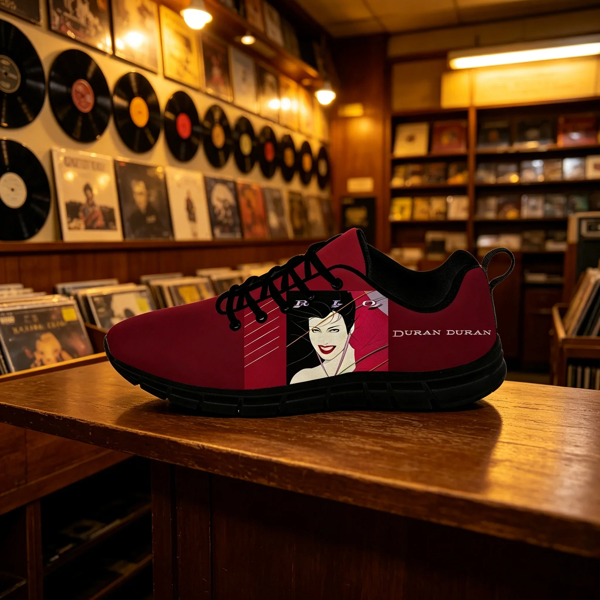 Duran Vintage Music Low Top Custom Shoes, Full Wrap Band Pattern Anti Slip Street Sneakers
Duran Vintage Music Low Top Custom Shoes, Full Wrap Band Pattern Anti Slip Street Sneakers