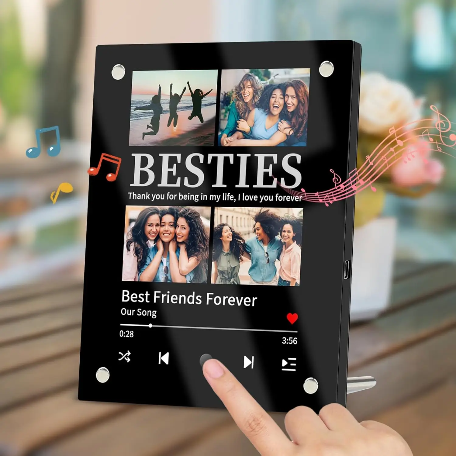 Personalized Music Photo Frame with Built-in Playertom Music Frame Gift Customized Spotify Plaque Frame for friend Gift
Personalized Music Photo Frame with Built-in Playertom Music Frame Gift Customized Spotify Plaque Frame for friend Gift
