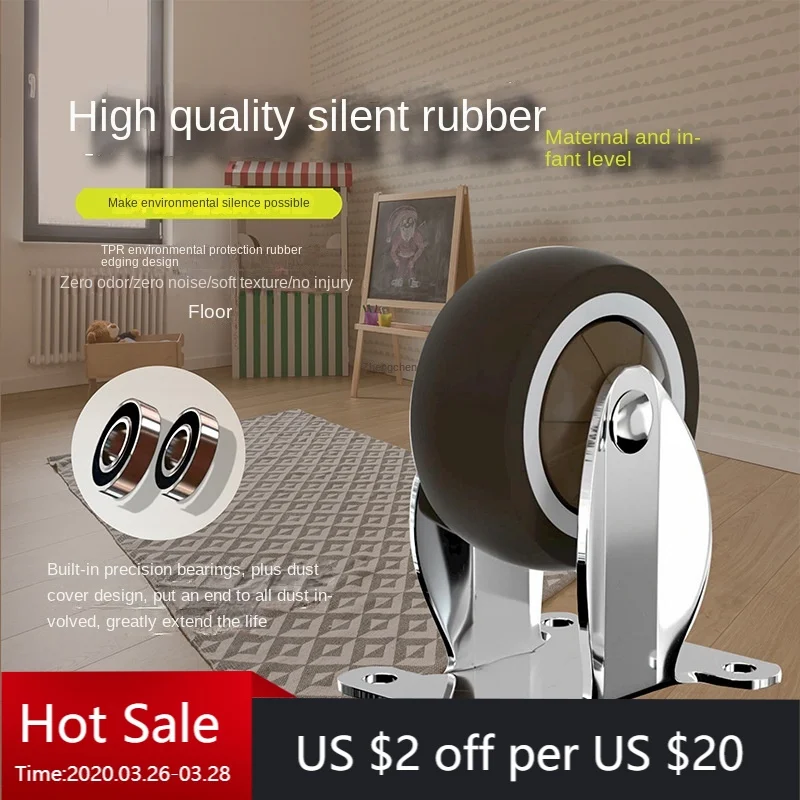 4 pcs 3 inch Heavy Duty TPR Silent Casters - Dual Mode Swivel & Fixed Universal Wheels for Office Chairs, Furniture & Cabinets
4 pcs 3 inch Heavy Duty TPR Silent Casters - Dual Mode Swivel & Fixed Universal Wheels for Office Chairs, Furniture & Cabinets