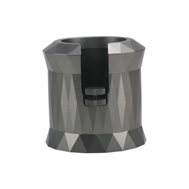 Good quality adjustable anodized aluminum coffee carrier holder and coffee tamper base
Good quality adjustable anodized aluminum coffee carrier holder and coffee tamper base