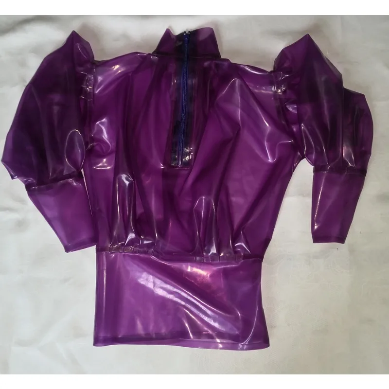 Transparent Purple Latex Tank Top Women Back Zip Bodycon Party Club Costume
Transparent Purple Latex Tank Top Women Back Zip Bodycon Party Club Costume
