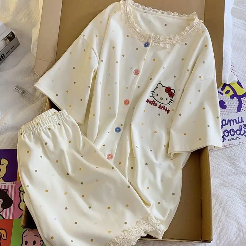 Women's Summer New Round Neck Short Sleeved Shorts Home Suit Set Women's Cartoon Pajamas Fashionable Cotton Soft Two-Piece Set
Women's Summer New Round Neck Short Sleeved Shorts Home Suit Set Women's Cartoon Pajamas Fashionable Cotton Soft Two-Piece Set