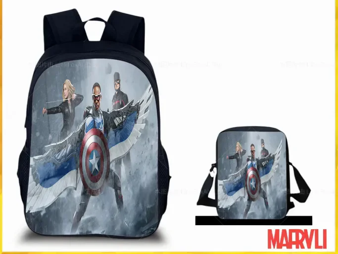 Super Hero Kid 2 in 1 Knapsack with Shoulder Bag Set,Captain America Classic Rucksack Back to School Durable Backpck
Super Hero Kid 2 in 1 Knapsack with Shoulder Bag Set,Captain America Classic Rucksack Back to School Durable Backpck
