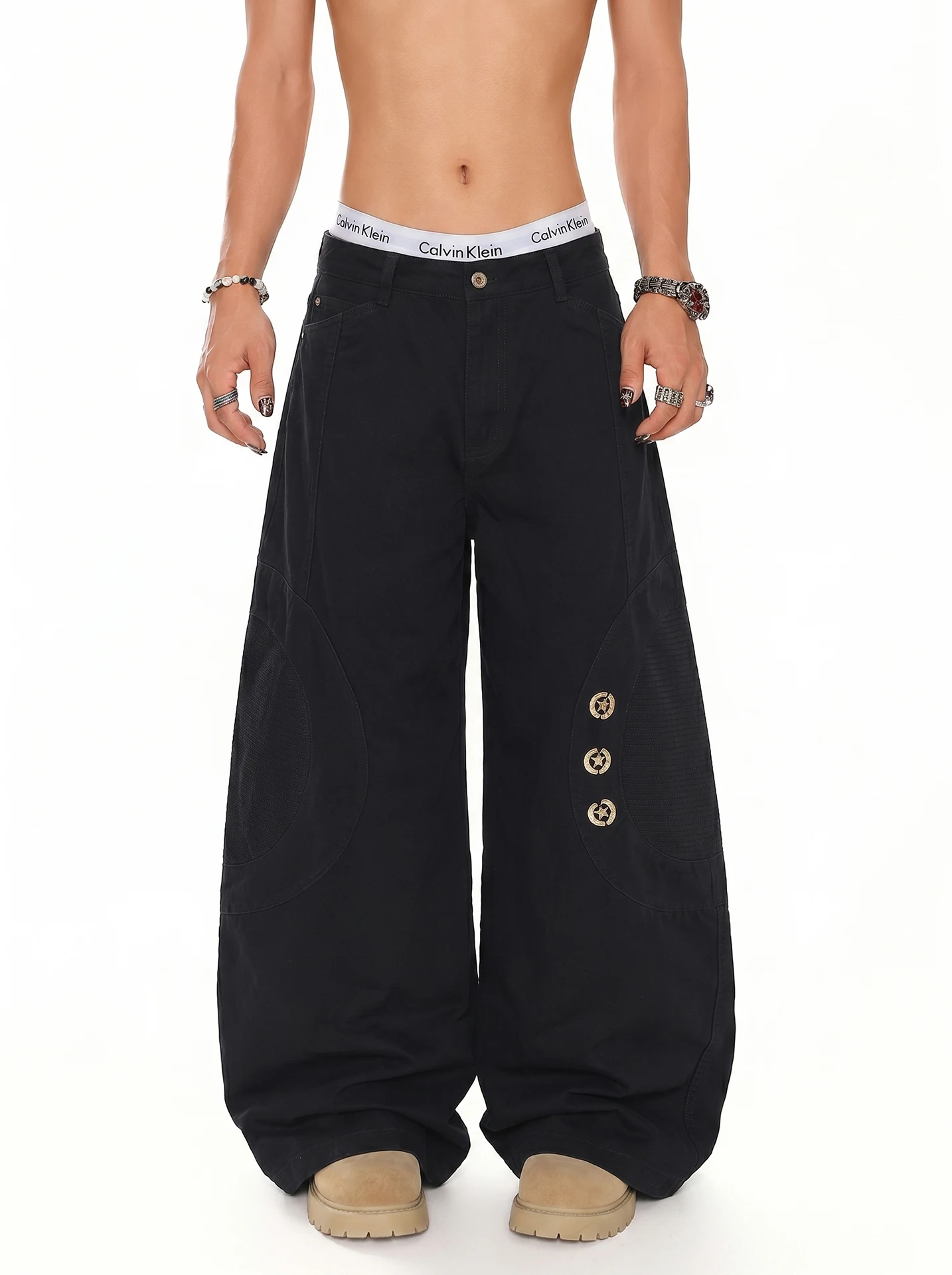 American Style High Street Vintage Washed Embroidered Deconstructed Trendy Loose Wide Leg Knife Jeans for Men Casual Comfortable
American Style High Street Vintage Washed Embroidered Deconstructed Trendy Loose Wide Leg Knife Jeans for Men Casual Comfortable