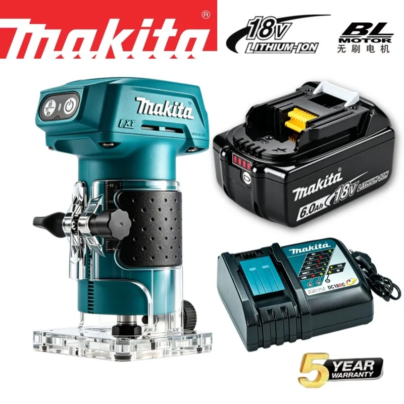 New Makita DRT52 Cordless Compact Router for Precision Multi-Tasking Edge & Slotting 18V LXT
New Makita DRT52 Cordless Compact Router for Precision Multi-Tasking Edge & Slotting 18V LXT
