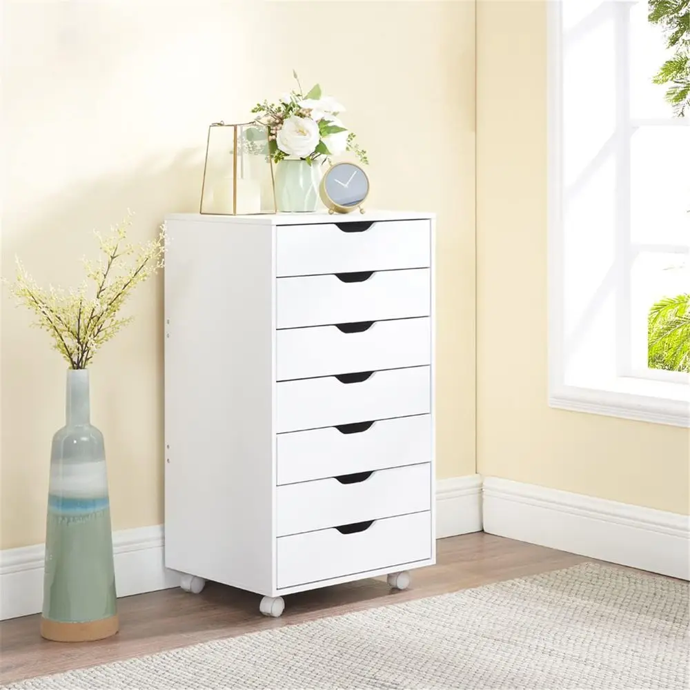 Rolling Storage Cabinet with Wheels, White - 15.7 Deep x 18.9 Wide x 34.2 High
Rolling Storage Cabinet with Wheels, White - 15.7 Deep x 18.9 Wide x 34.2 High