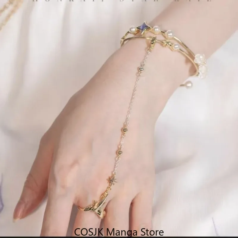Anime Honkai: Star Rail Robin Impression Series Bracelet Ring Set Game Jewelry Gift Cartoon Character Cosplay Accessories
Anime Honkai: Star Rail Robin Impression Series Bracelet Ring Set Game Jewelry Gift Cartoon Character Cosplay Accessories